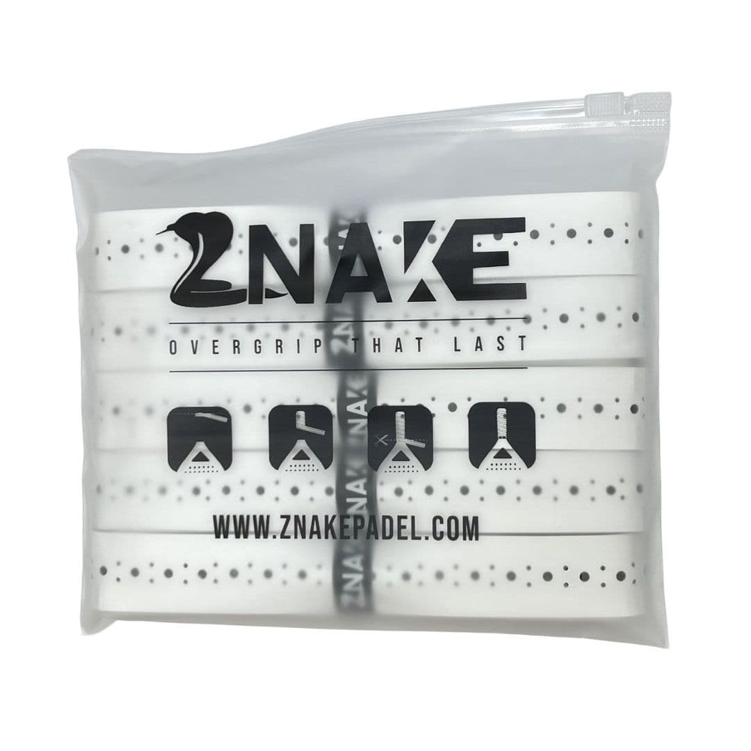 Znake Viper Sticky Padel Overgrip 5-Pack White – Znake