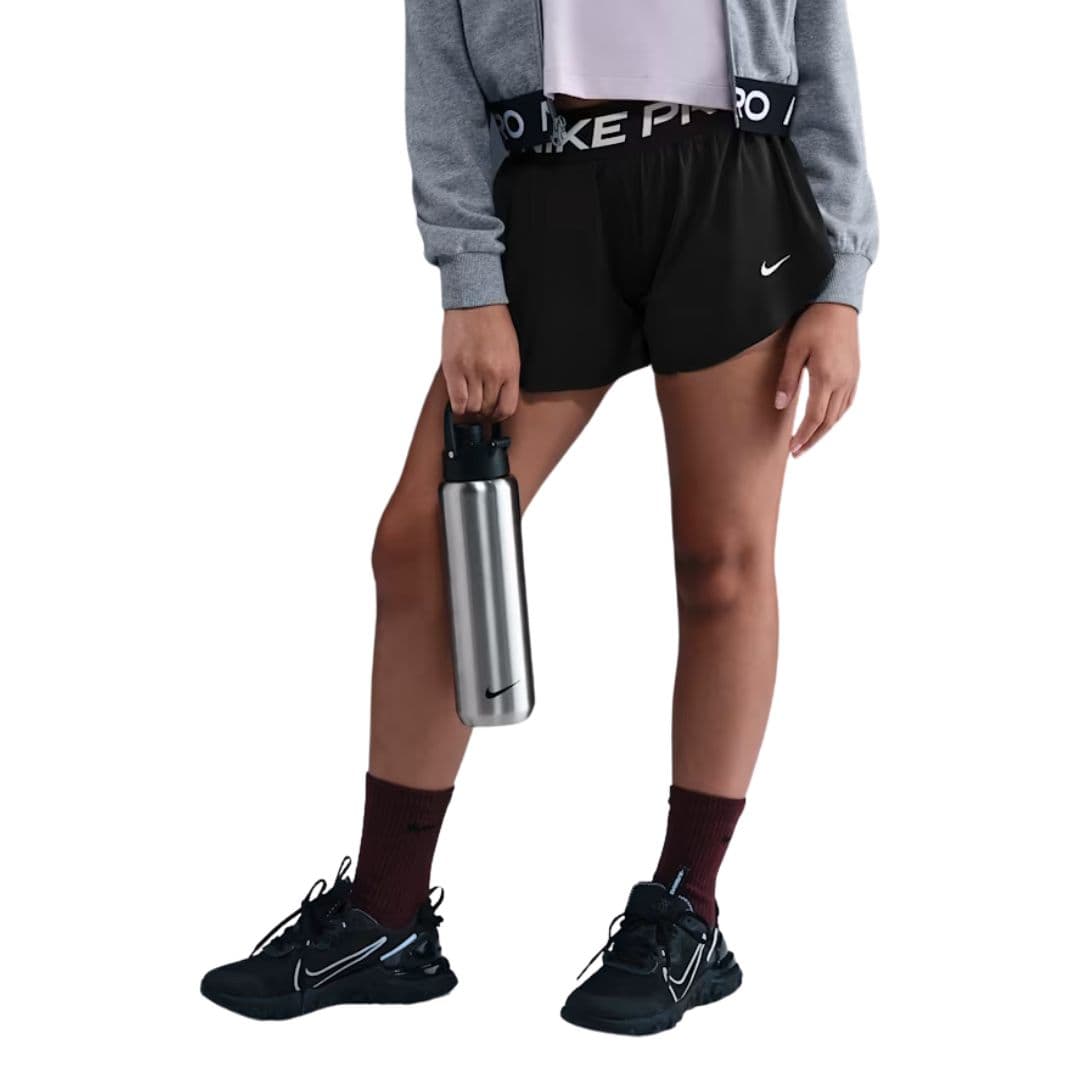 Nike Pro Girls Dri-FIT 2-in-1 Shorts Black – Nike