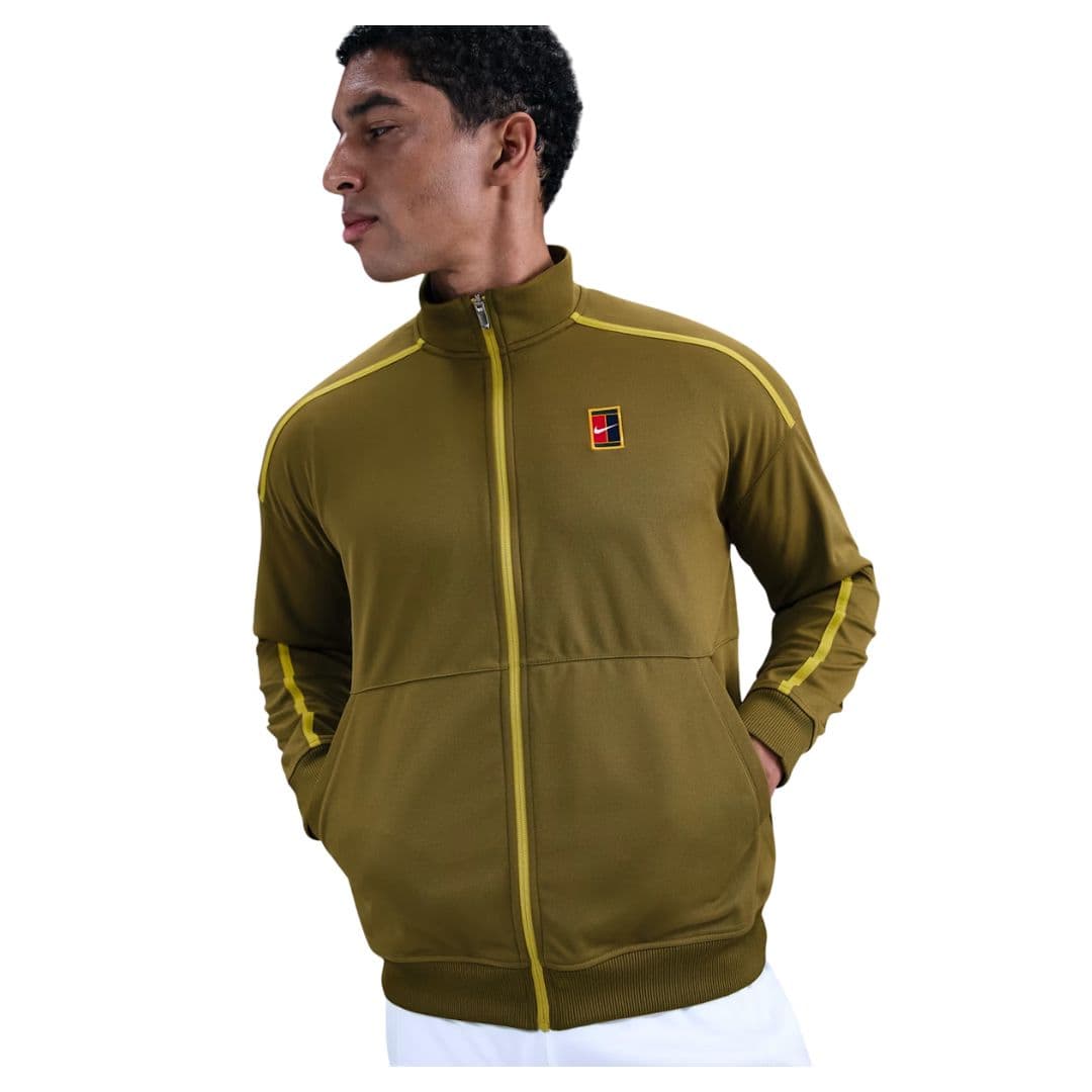 Nike Court Heritage Jacket Olive Flak – Nike