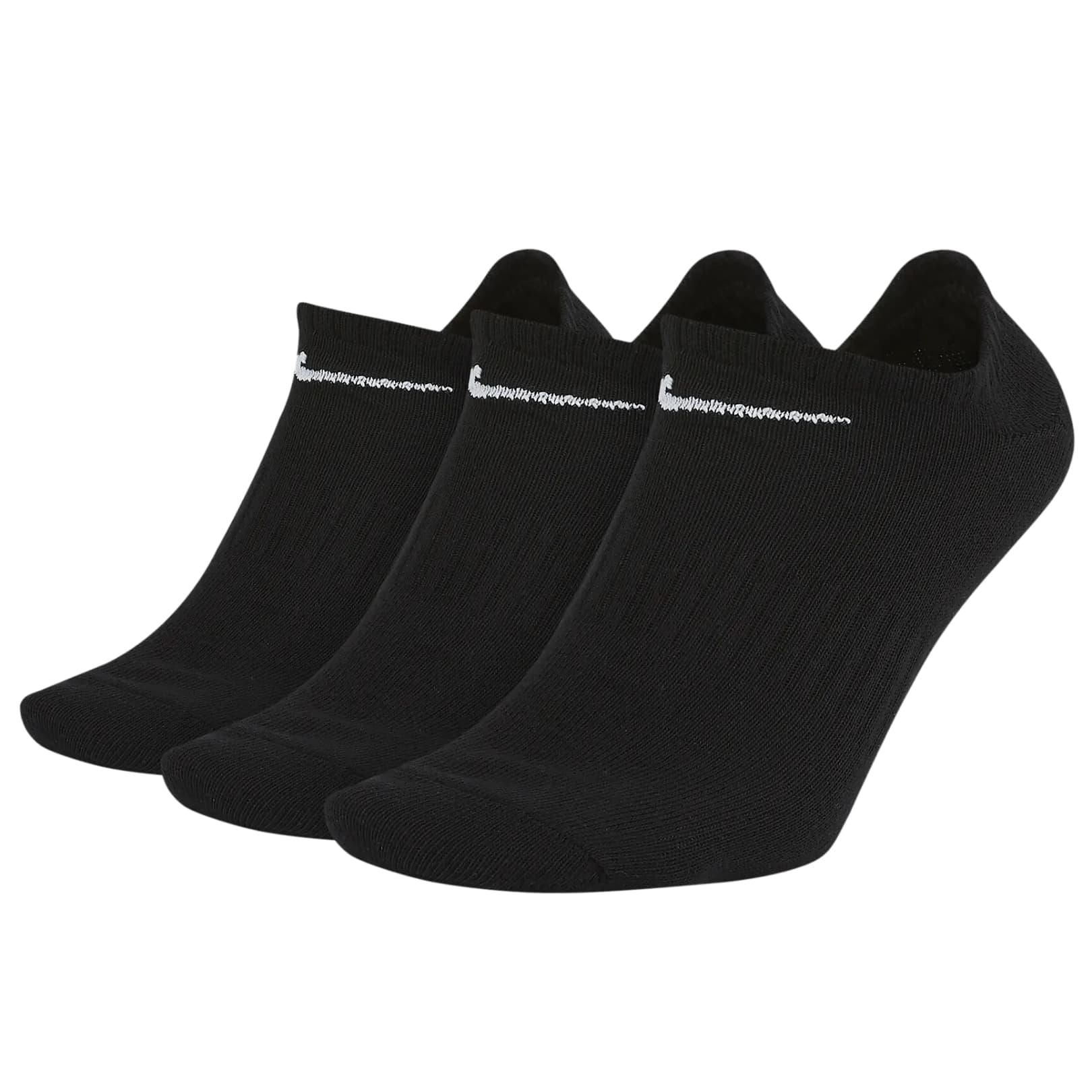 Nike Everyday Lightweight No-Show Socks 3-Pack Black – Nike
