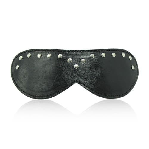 Musta keinonahkainen silmämaski – Hotlips - Sex toys