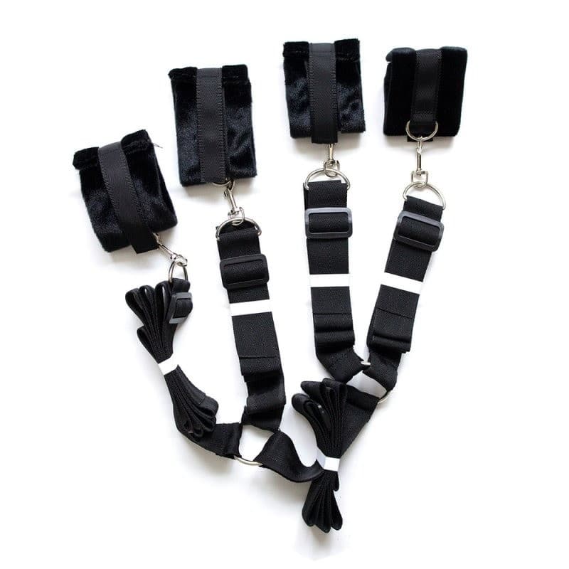 Bed bondage restraint set- vuodesidontasetti – Hotlips - Sex toys