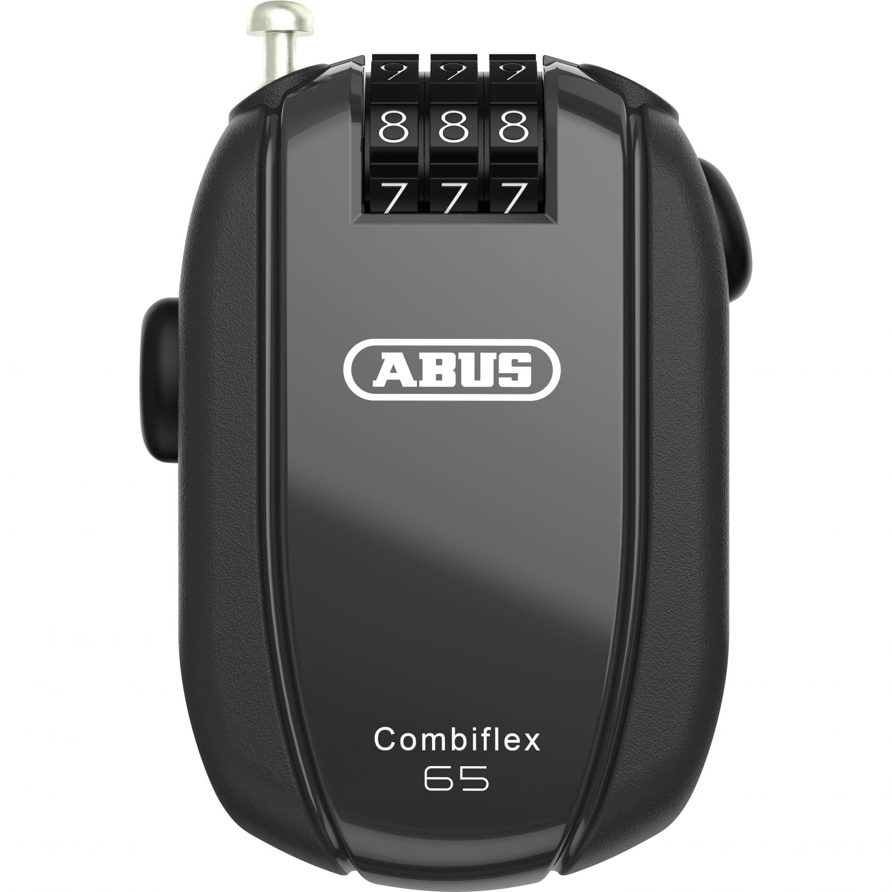 Abus Combiflex™ StopOver 65, vaijerilukko, musta – ABUS