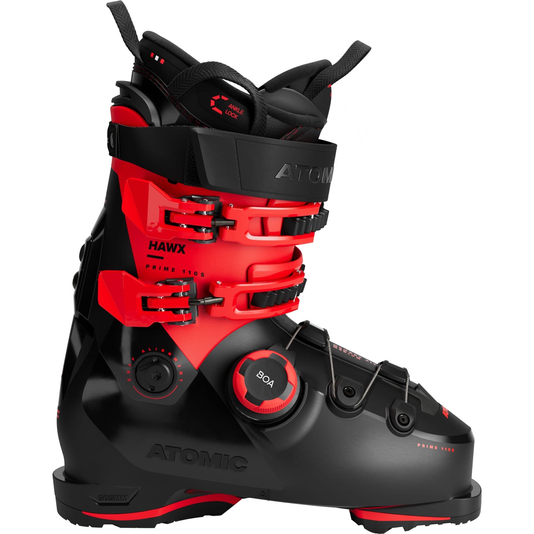 Atomic Hawx Prime 110 S BOA, monot, miehet, musta/punainen – Atomic