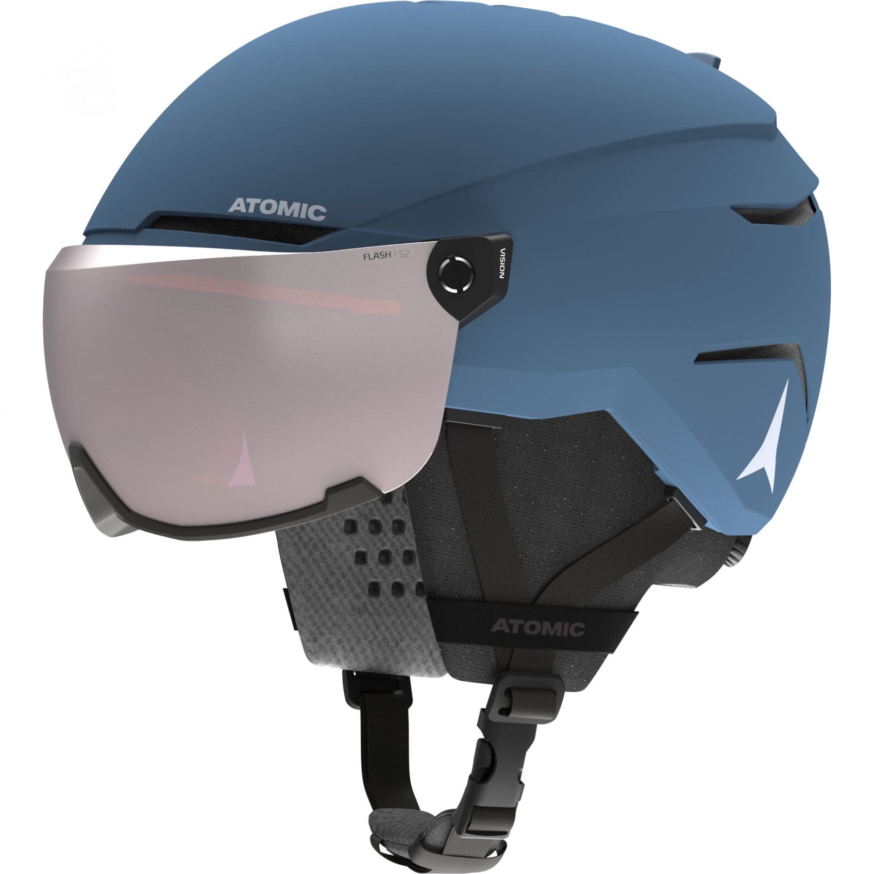 Atomic Savor Visor, laskettelukypärä visiirillä, junior, sininen – Atomic