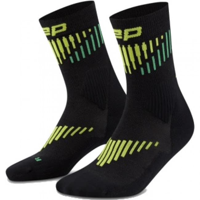 CEP Core Run Merino Socks Mid Cut 3.0, juoksuasusukat, miesten, musta – CEP