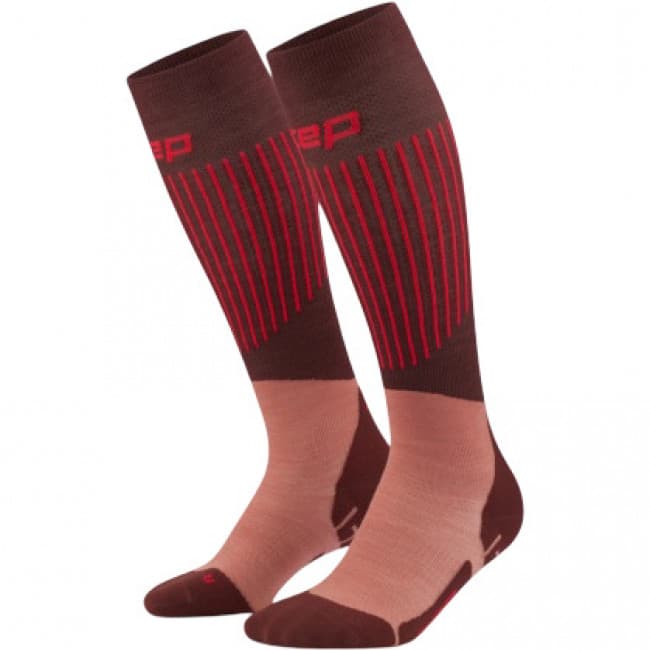 CEP Ski Ultralight Socks Tall 3.0, laskettelusukat, naisten, ruskea – CEP
