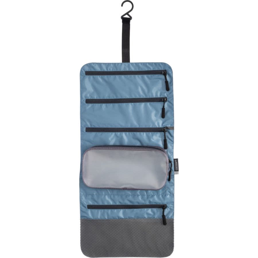 Cocoon Hanging Toiletry Kit Minimalist Light, toilettilaukku, Phantom Black/Ash Blue – Cocoon