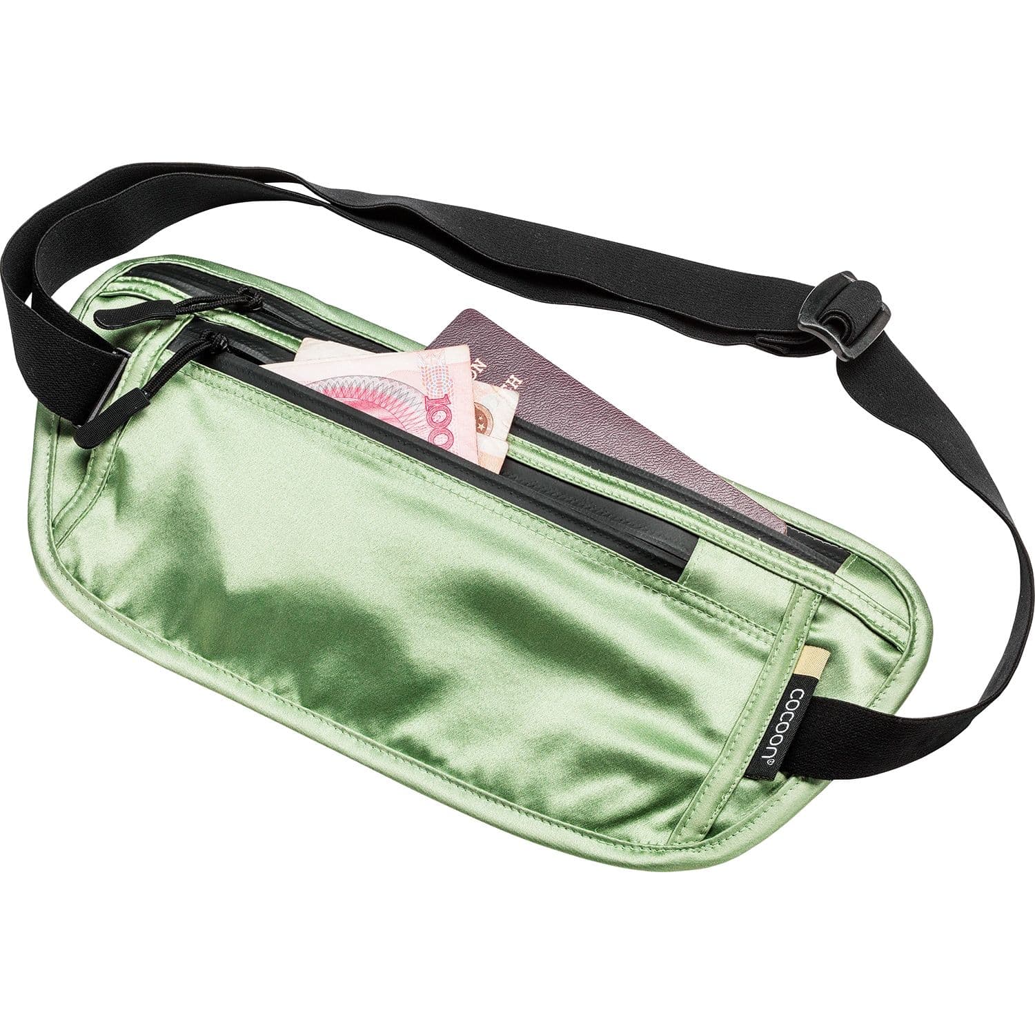 Cocoon Secret Waist Wallet / Silk, Pussi, vaaleanvihreä – Cocoon