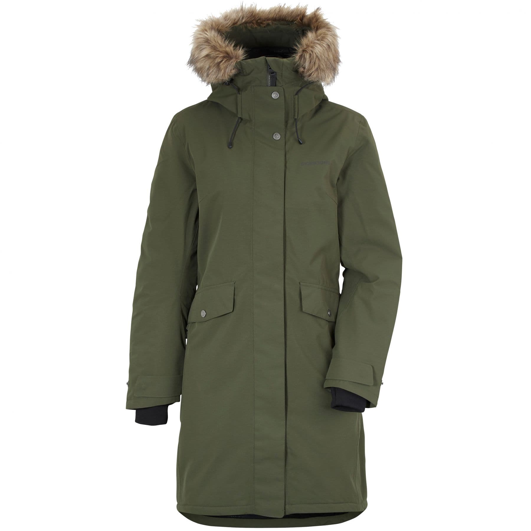 Didriksons Erika, parka, nainen, tummanvihreä – Didriksons
