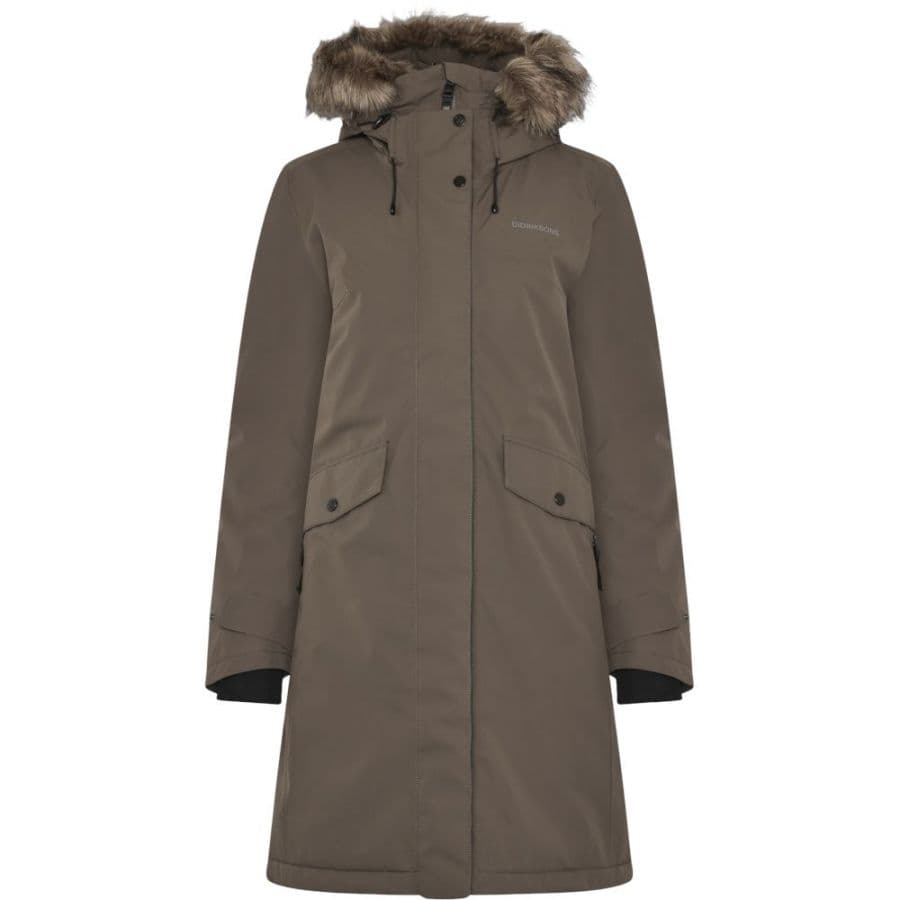 Didriksons Erika, parka, naisten, ruskea – Didriksons