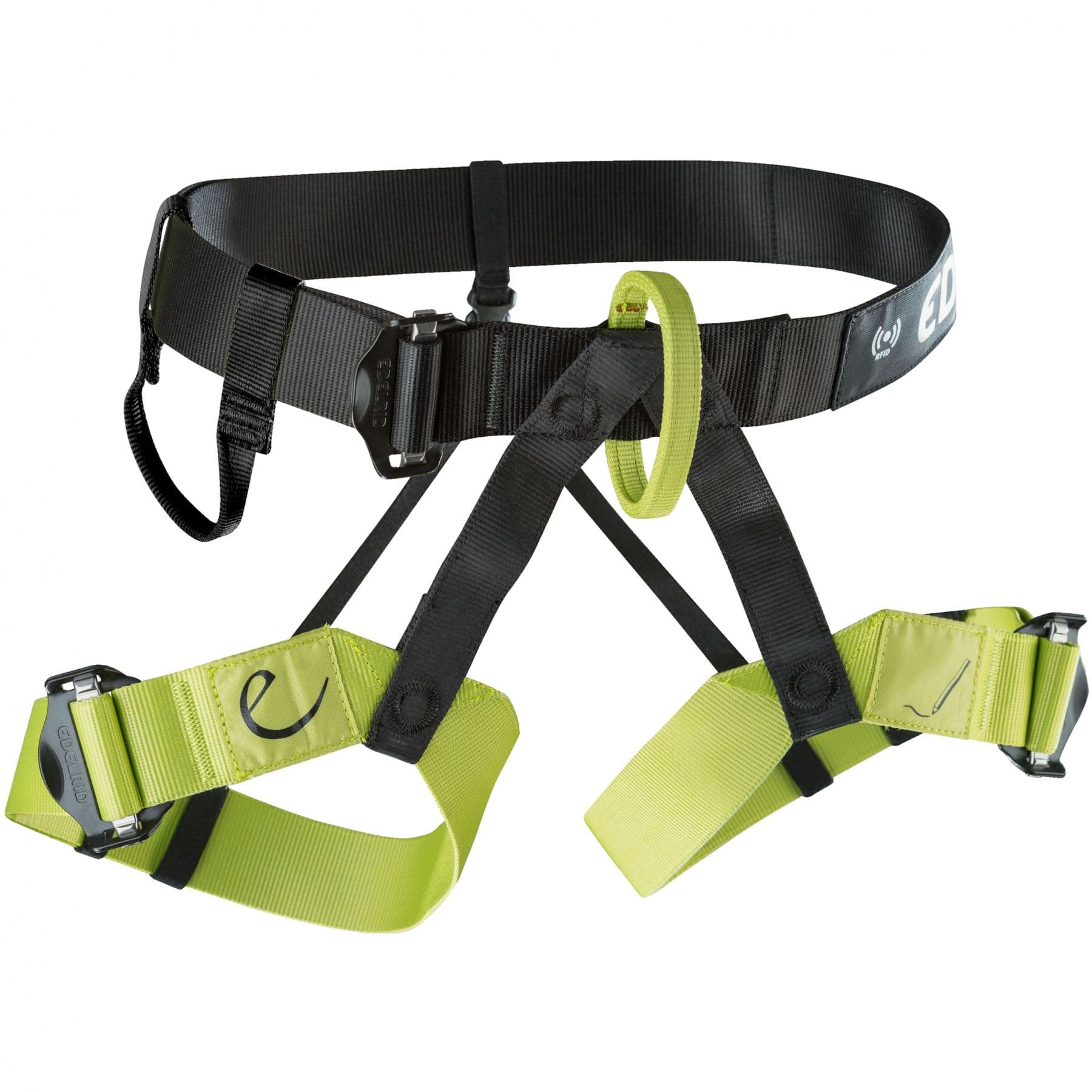 Edelrid Joker VARIO, kiipeilyvaljaat, unisex, musta/vihreä – Edelrid