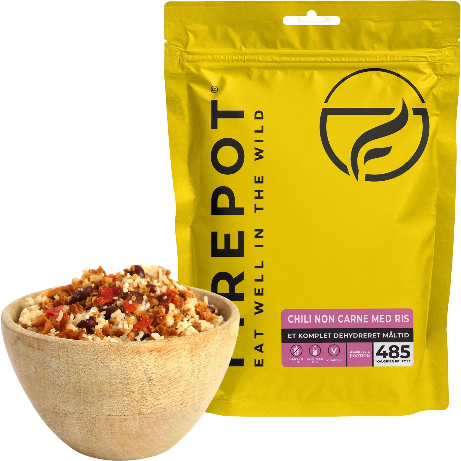 Firepot Chili non Carne riisillä, pakastekuivattu ruoka, Reg – Firepot