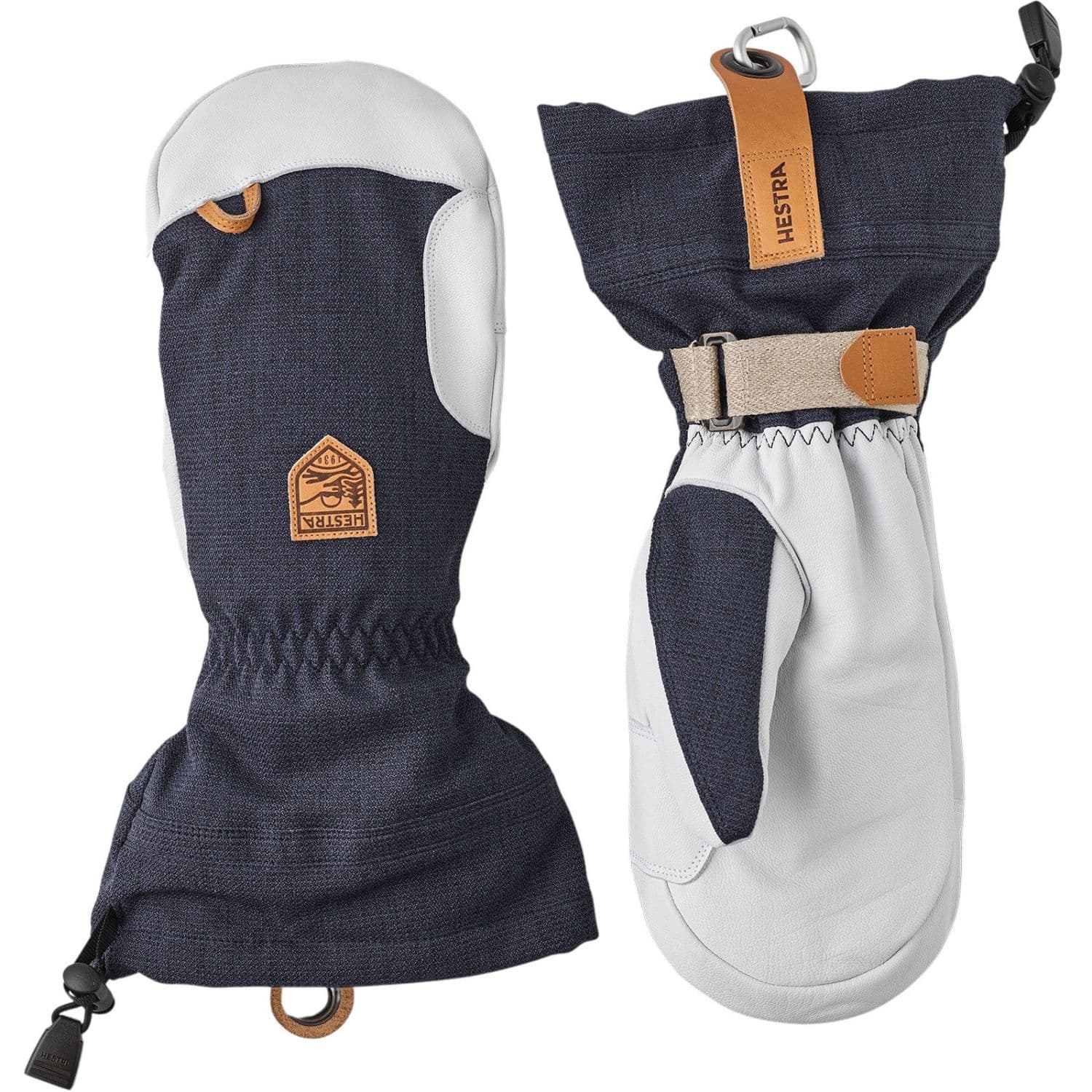 Hestra Army Leather Patrol Gauntlet, lapaset, laivasto – Hestra