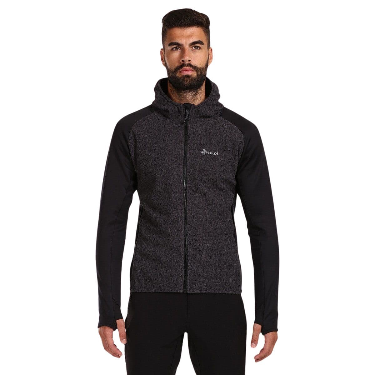 Kilpi Versam, fleecetakki, miesten, musta/harmaa – Kilpi