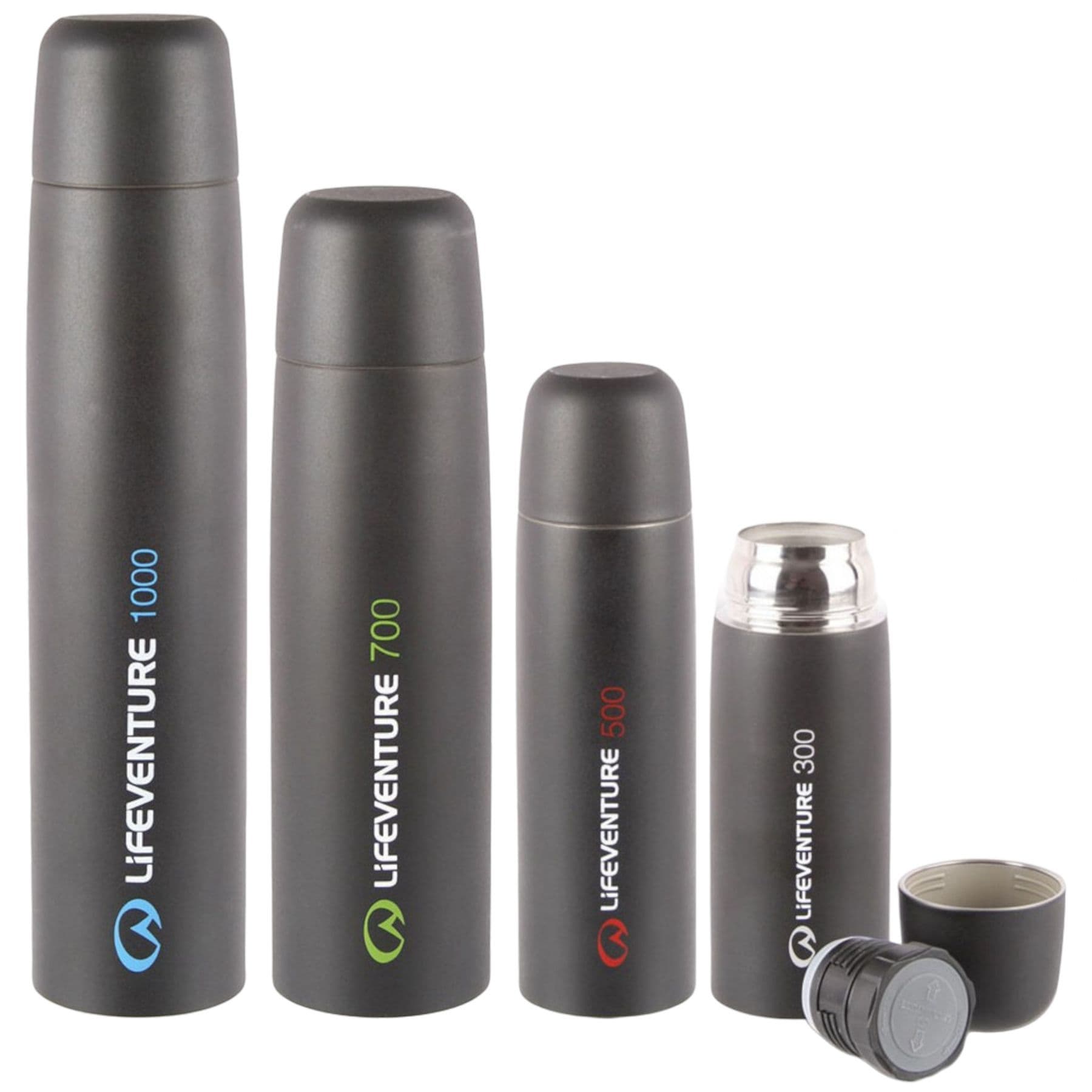 Lifeventure TiV Vacuum, termospullo, unisex, tummanharmaa – LifeVenture