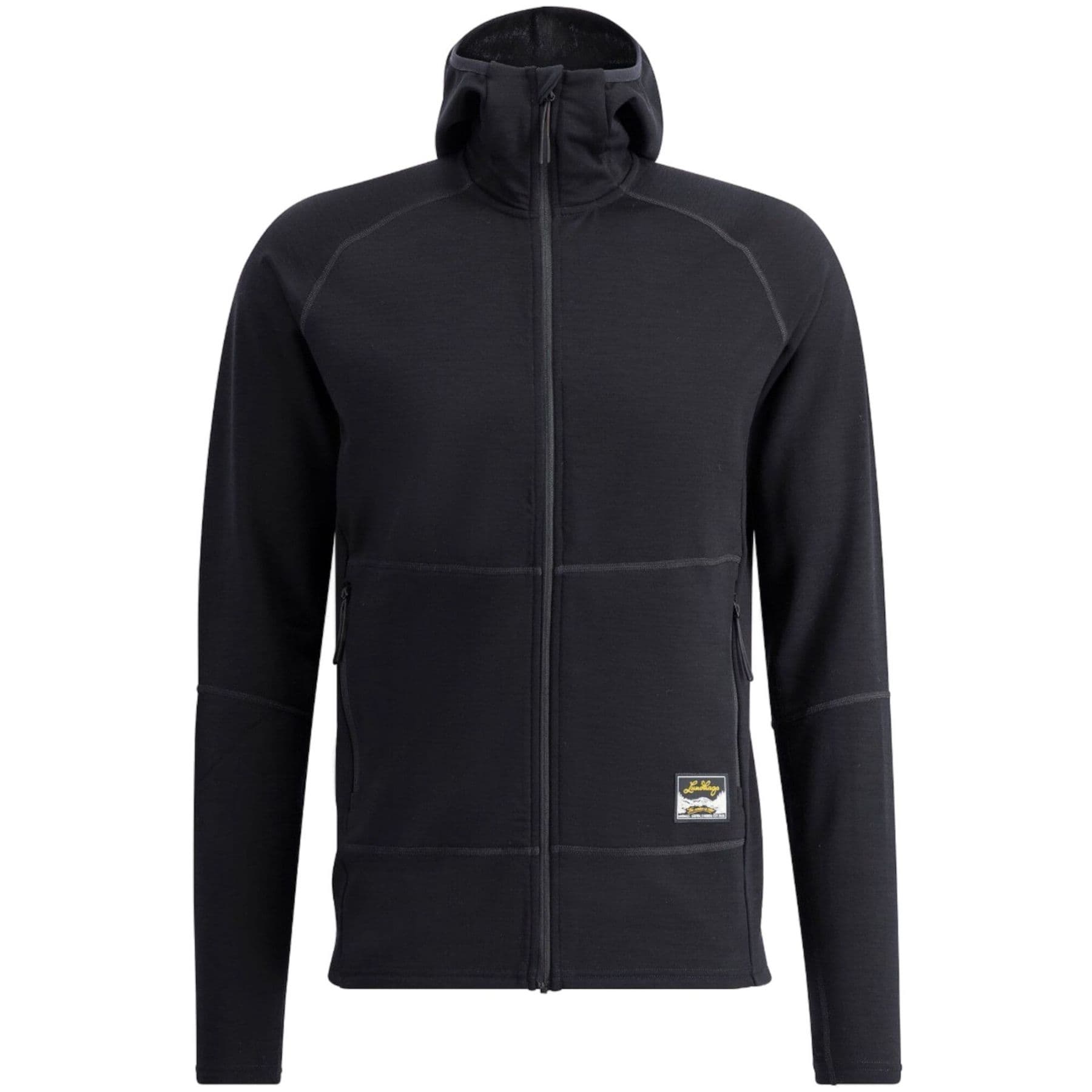 Lundhags Tived Merino Hoodie, välikerros, miehet, musta – Lundhags