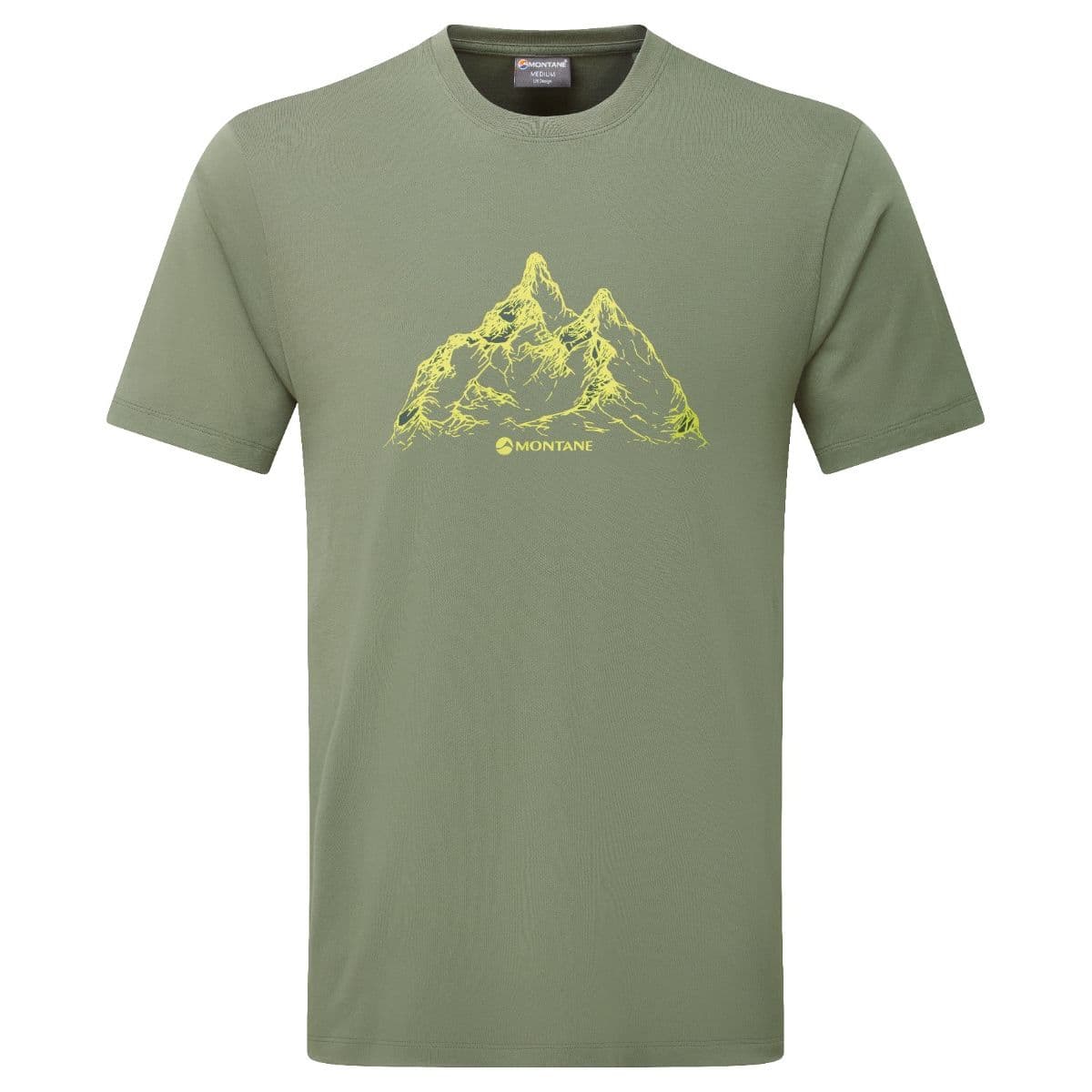 Montane Dual Mountain T Shirt, miesten, vihreä – Montane
