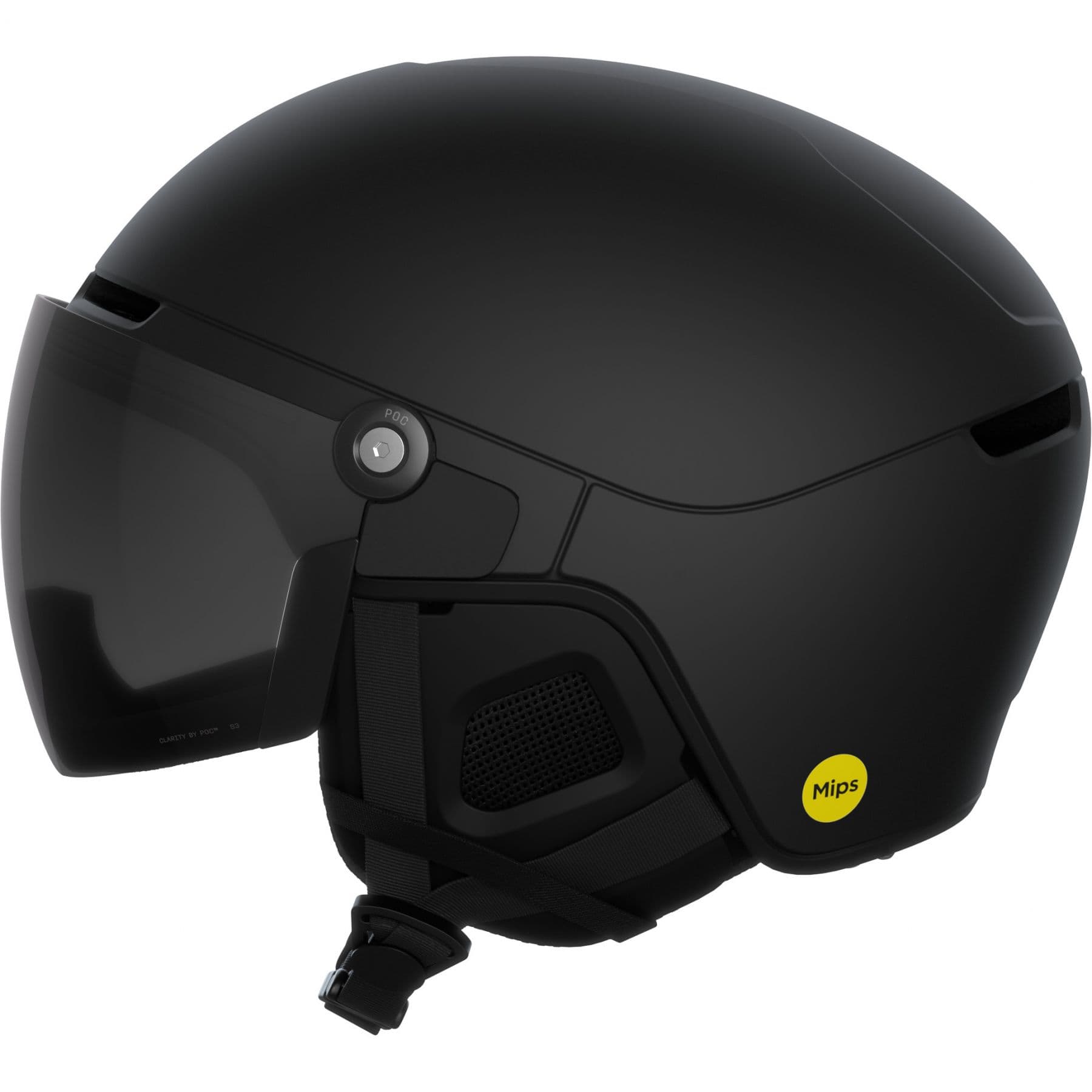 POC Obex Visor, laskettelukypärä visiirillä, uranium black matt – POC