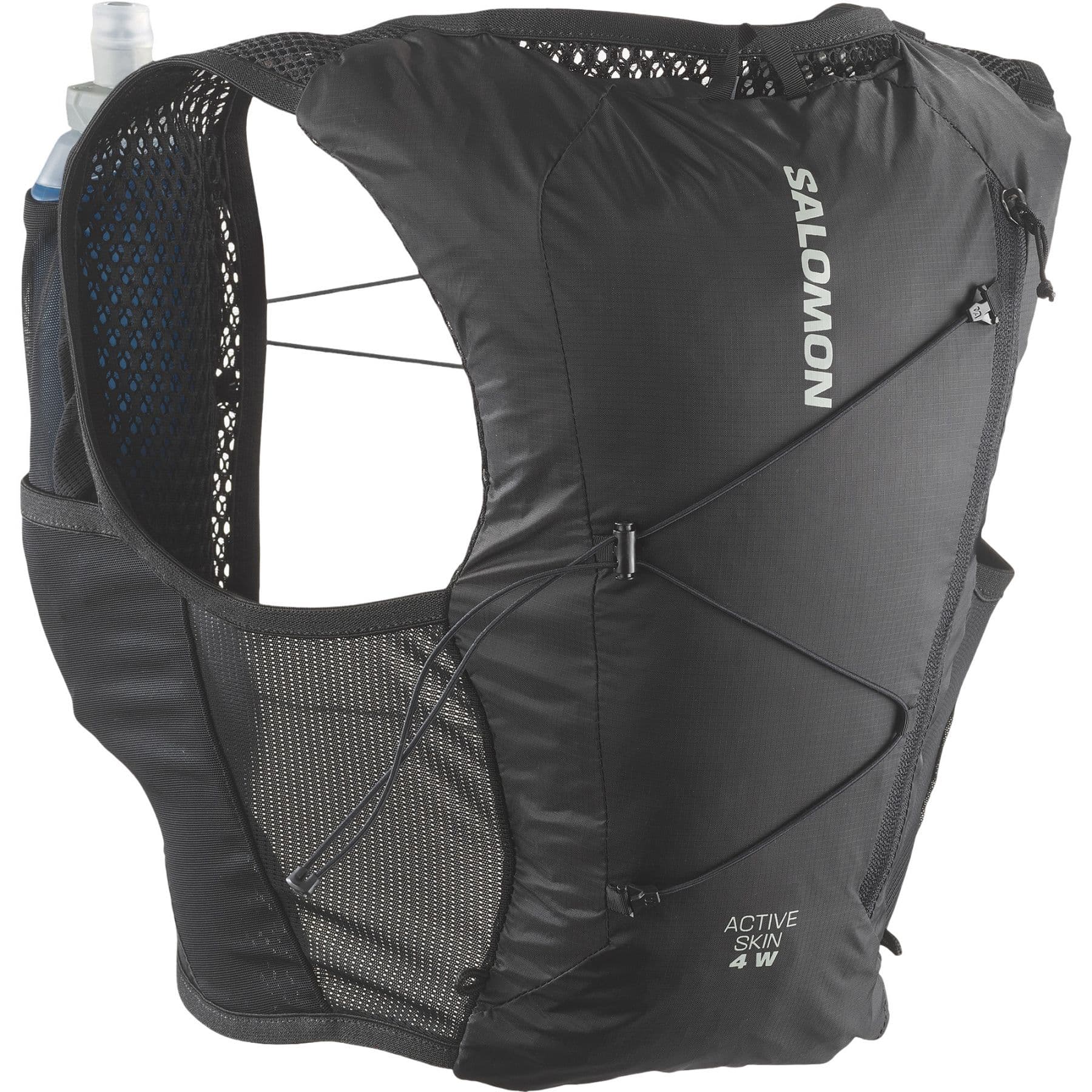 Salomon ACTIVE SKIN 4, juoksuliivi, nainen, musta/hopea – Salomon