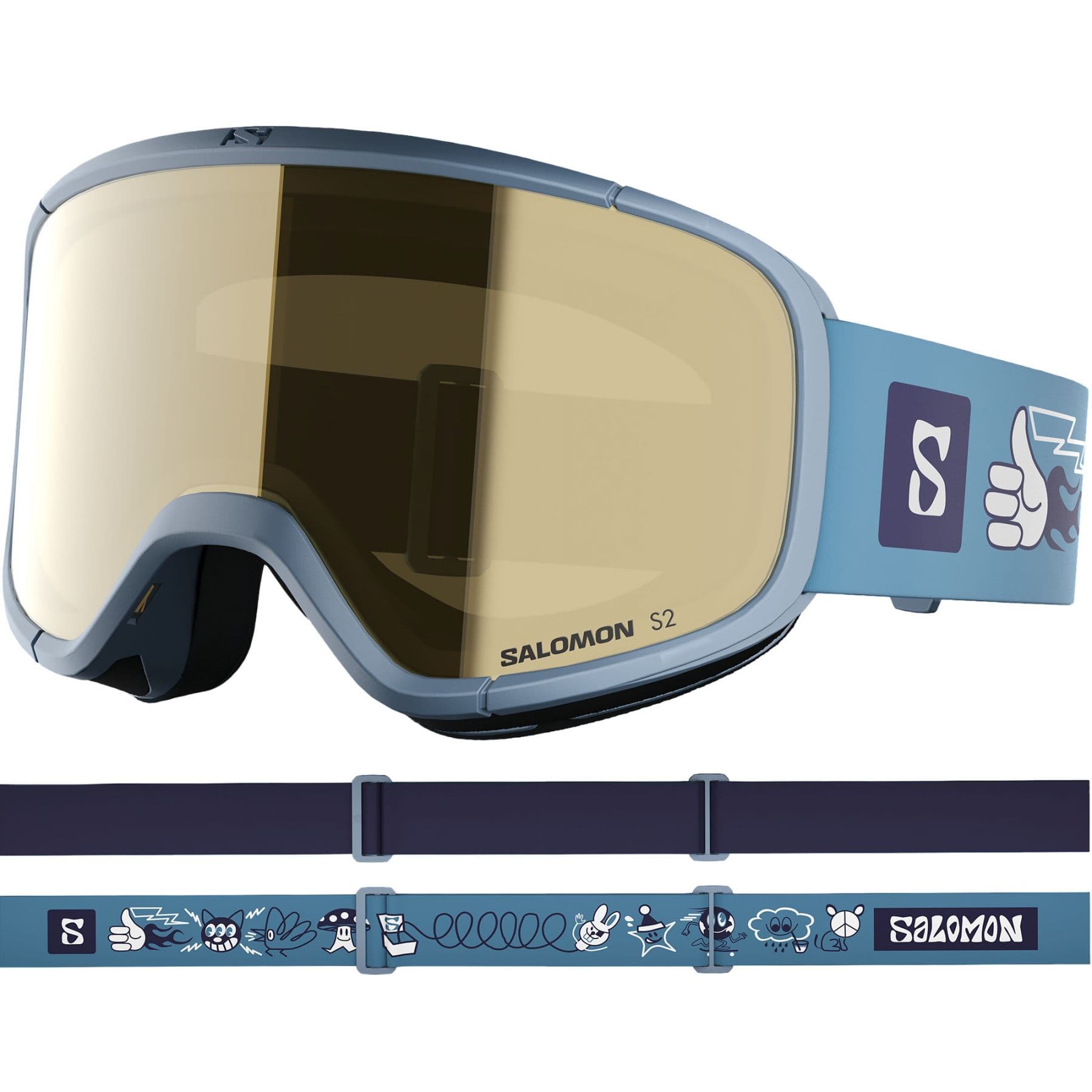 Salomon Rio, laskettelulasit, juniori, sininen – Salomon