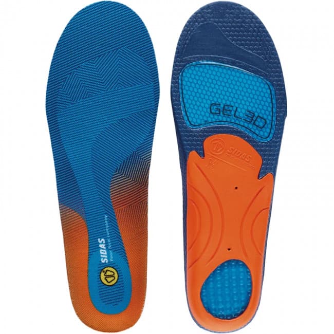 Sidas Cushioning Gel 3D, pohjallinen, punainen/oranssi – Sidas