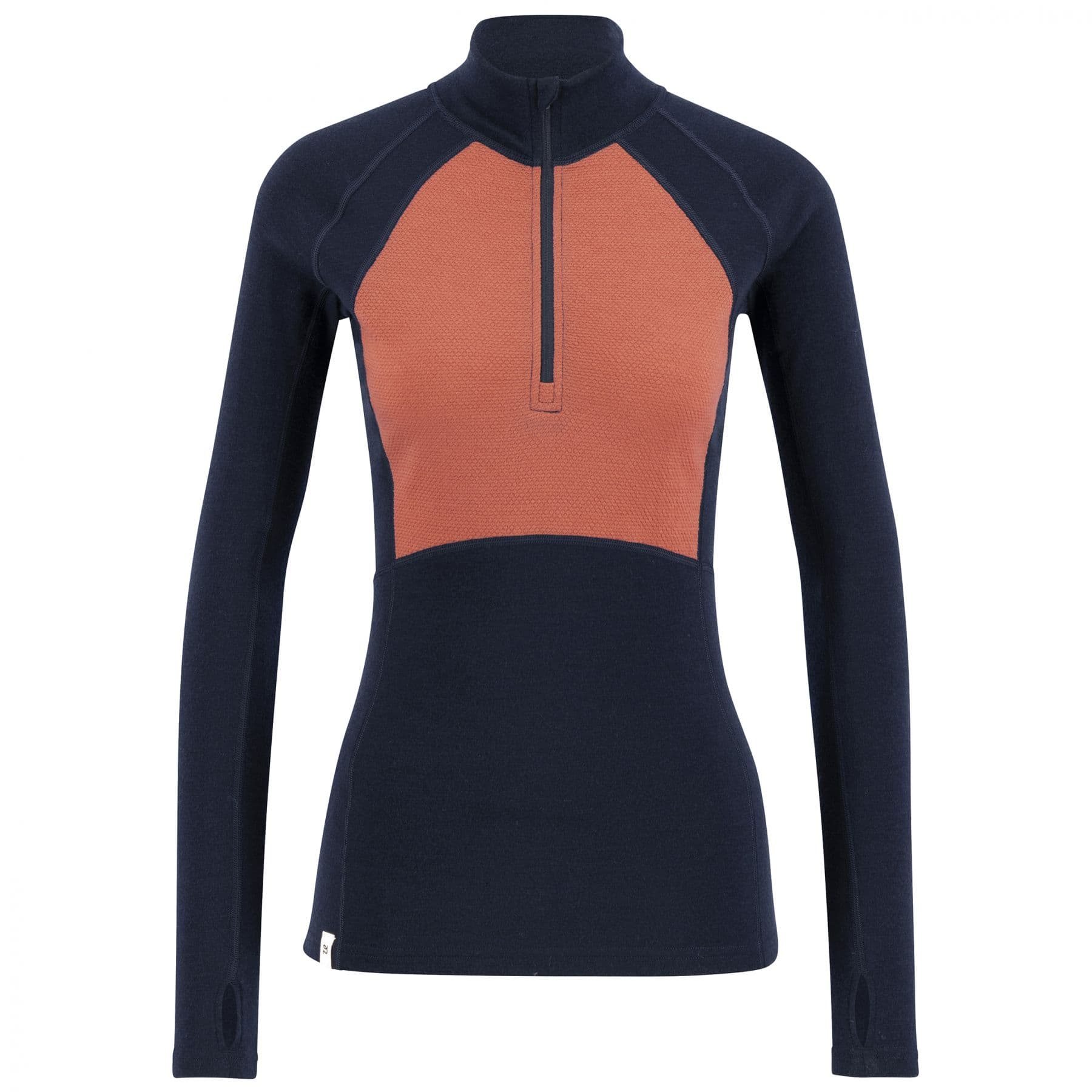 Ulvang Peak Map Half Zip, aluspaita, nainen, tummansininen/vaaleanpunainen – Ulvang