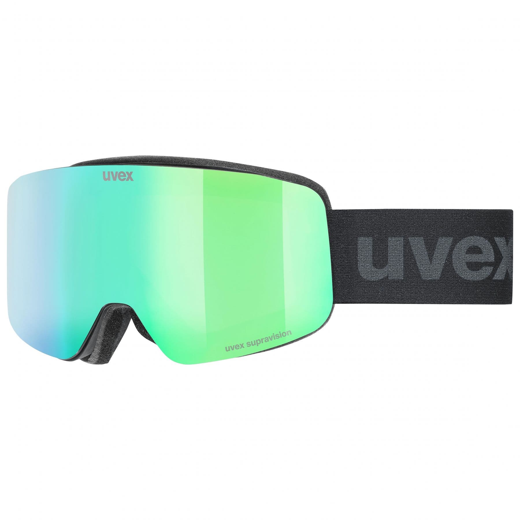 Uvex pwdr FM, laskettelulasit, juniori, musta/vihreä – Uvex