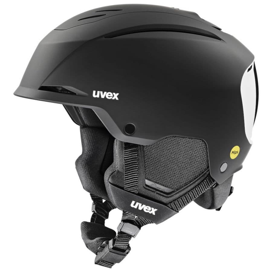 Uvex Resolution MIPS, laskettelukypärä, musta/valkoinen – Uvex