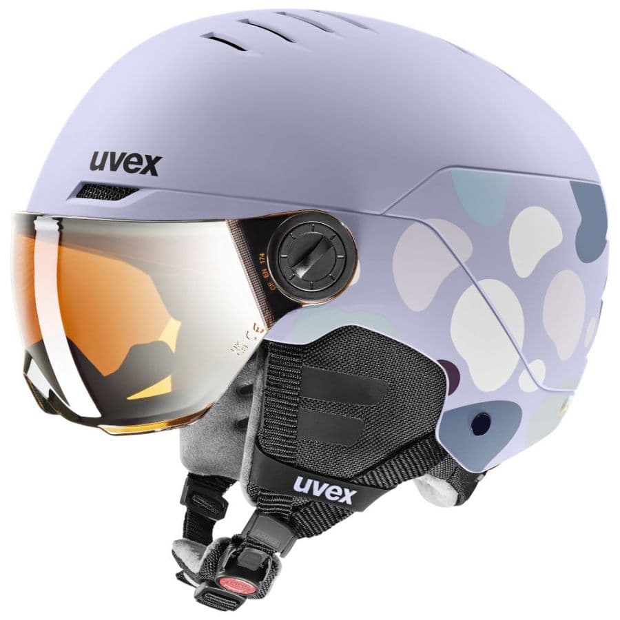 Uvex Rock JR Visor, laskettelukypärä visiirillä, junior, liila – Uvex