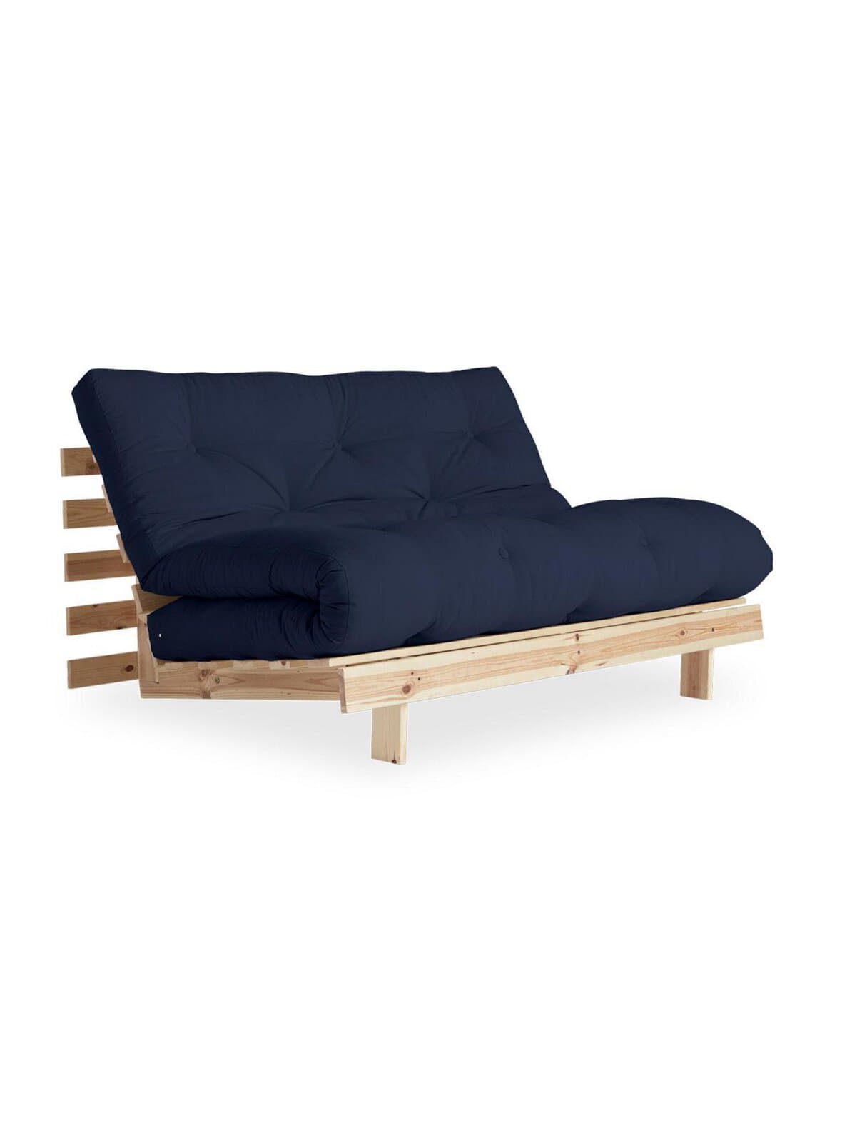 Roots-futonsohva navy/mänty l 140 cm – Karup