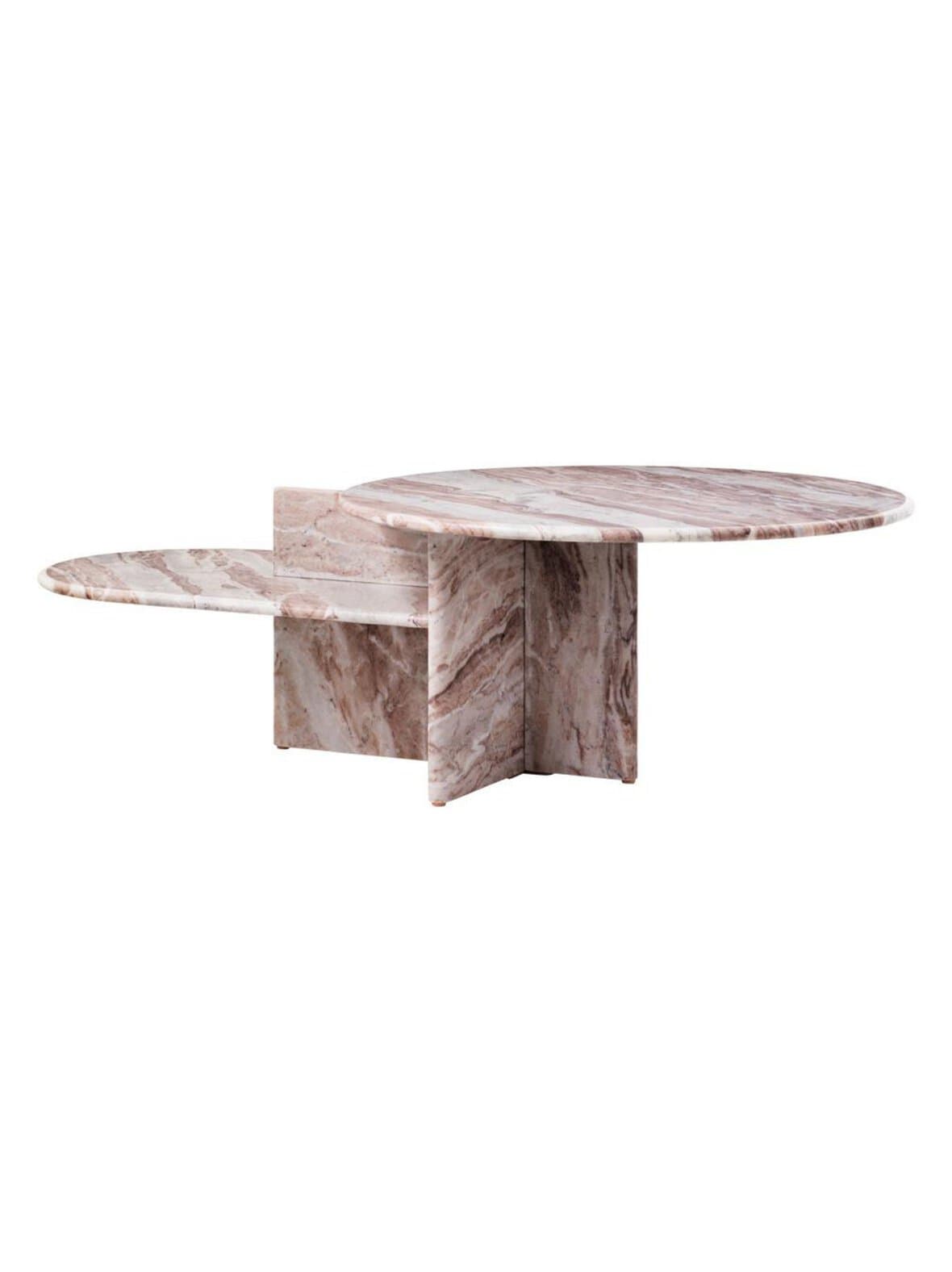 Milano-sohvapöytä ruskea marmori 80 x 132 cm – BoConcept
