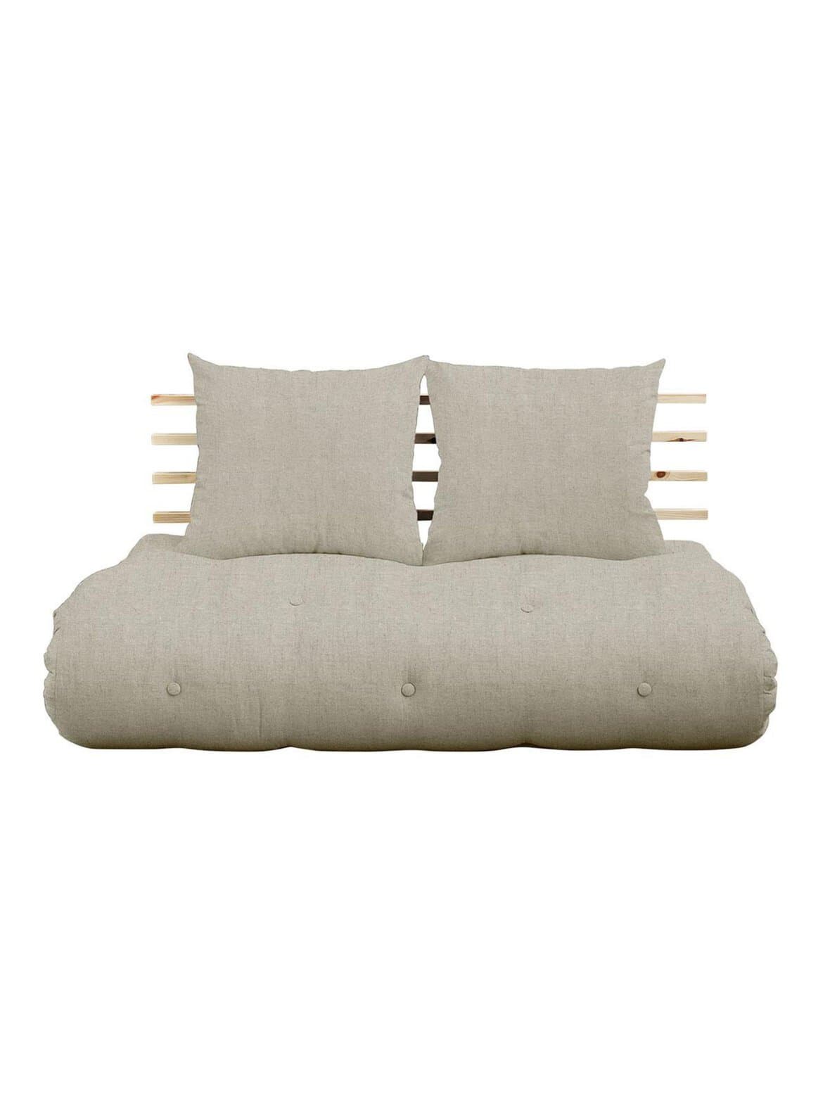 Shin sano -futonsohva linen/mänty – Karup