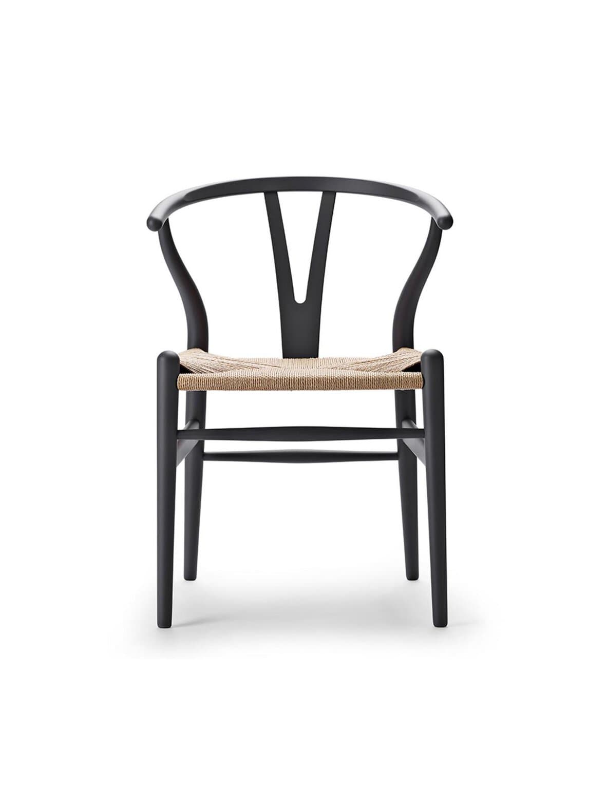 Ch24 wishbone -tuoli luonnollisenvärinen istuin soft anthracite grey – Carl Hansen & Son
