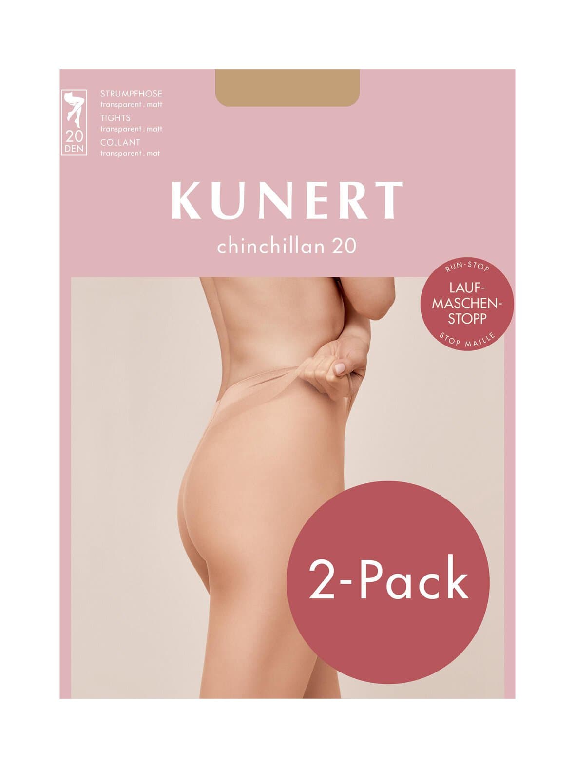 Chinchillan-sukkahousut 20 den 2-pack – Kunert