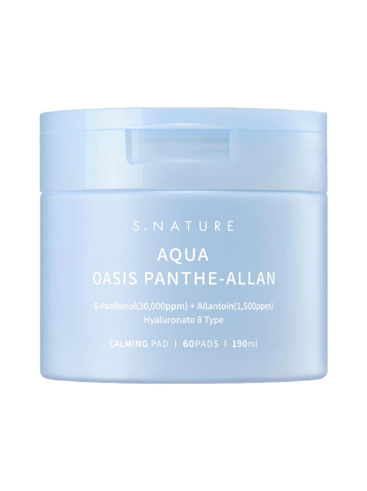 Aqua oasis panthe-allan calming pad -kasvolappu 60 kpl – S.NATURE