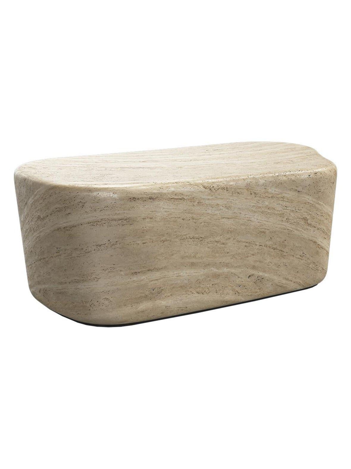 Tivoli-sohvapöytä travertiini 108 x 64 cm – BoConcept