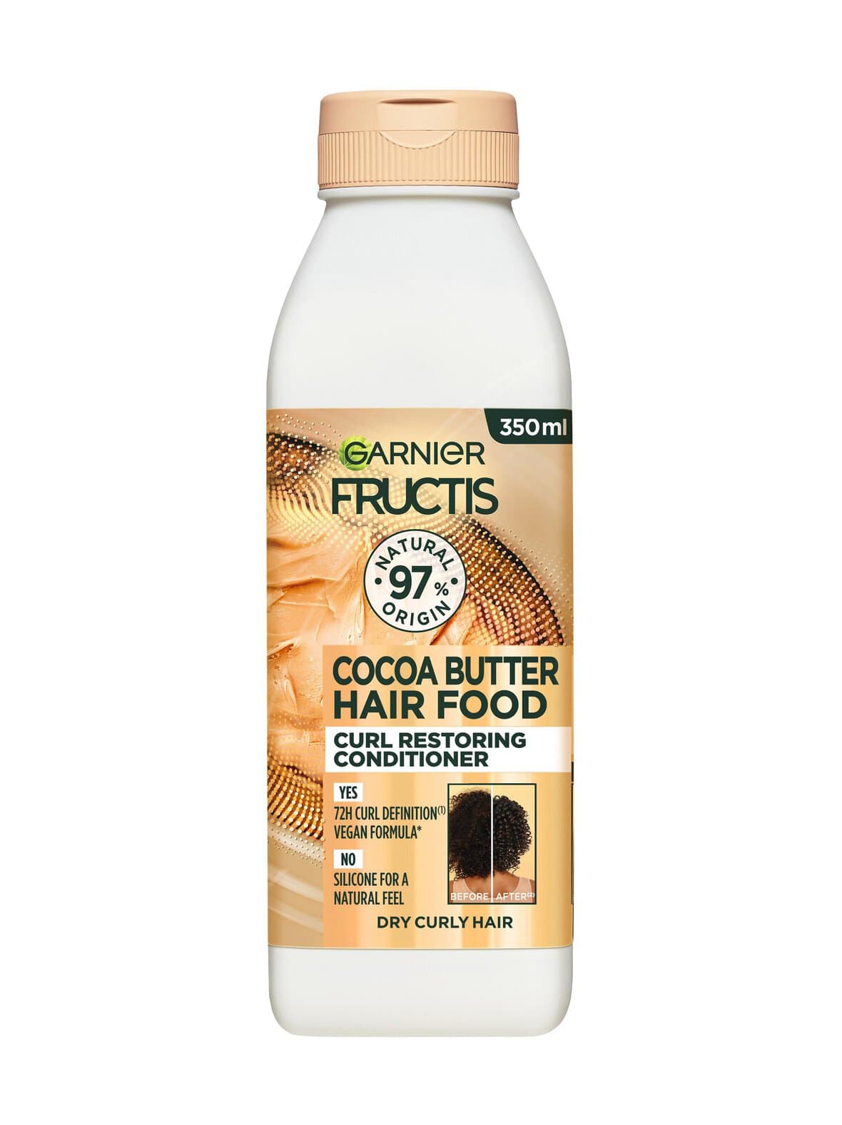 Hair food cocoa butter conditioner -hoitoaine kiharille, 350 ml – Garnier