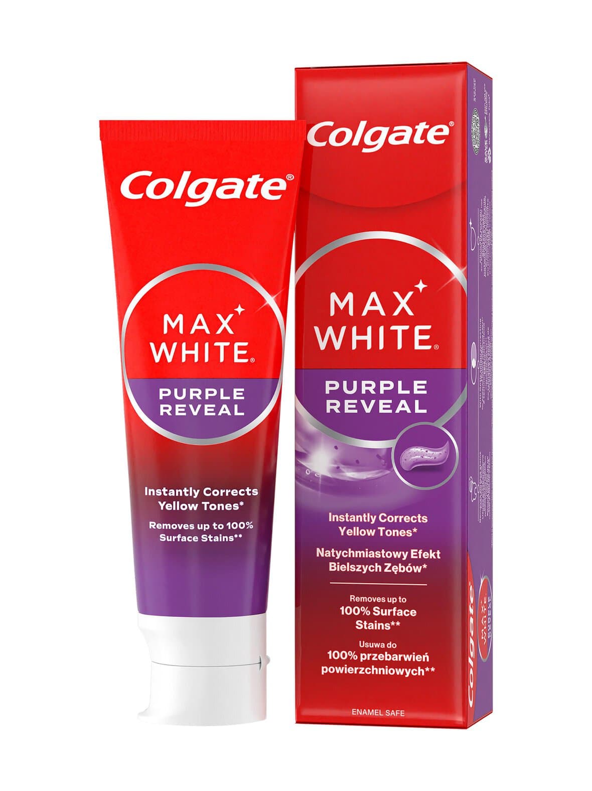 Max white purple reveal -hammastahna, 75 ml – Colgate