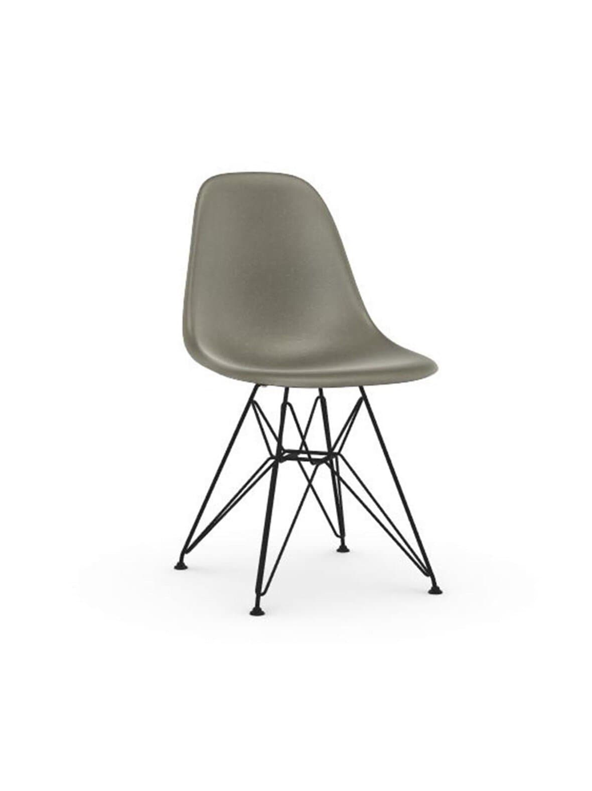 Eames dsr fiberglass -tuoli raw umber/musta – Vitra