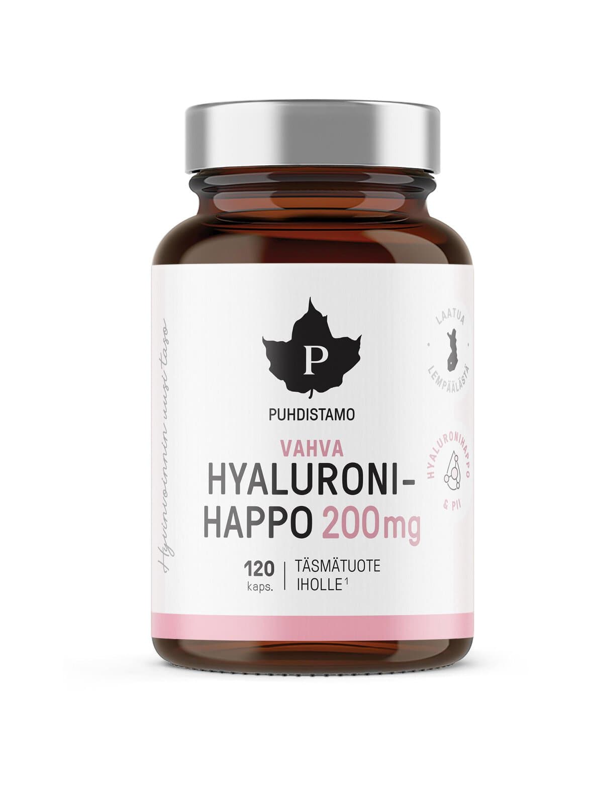 Vahva hyaluronihappo -ravintolisä, 120 kaps – Puhdistamo