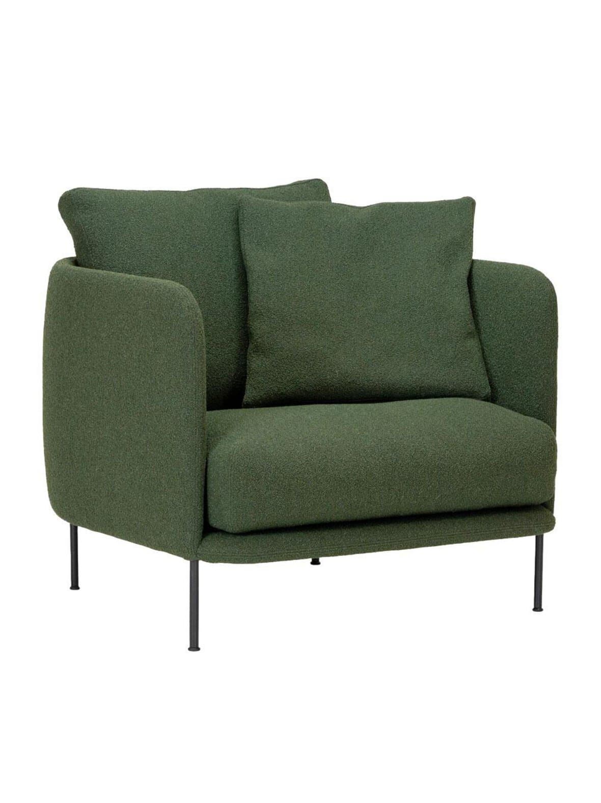 Bonnet grand -nojatuoli orsetto-kangas 9818 vihreä – Adea