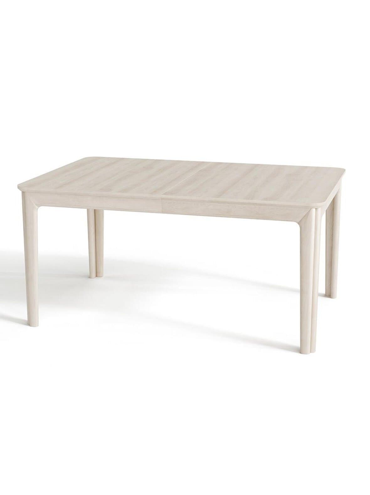 #26- jatkettava ruokapöytä valkoöljytty massiivitammi 101 x 155/308 cm – Skovby Möbelfabrik