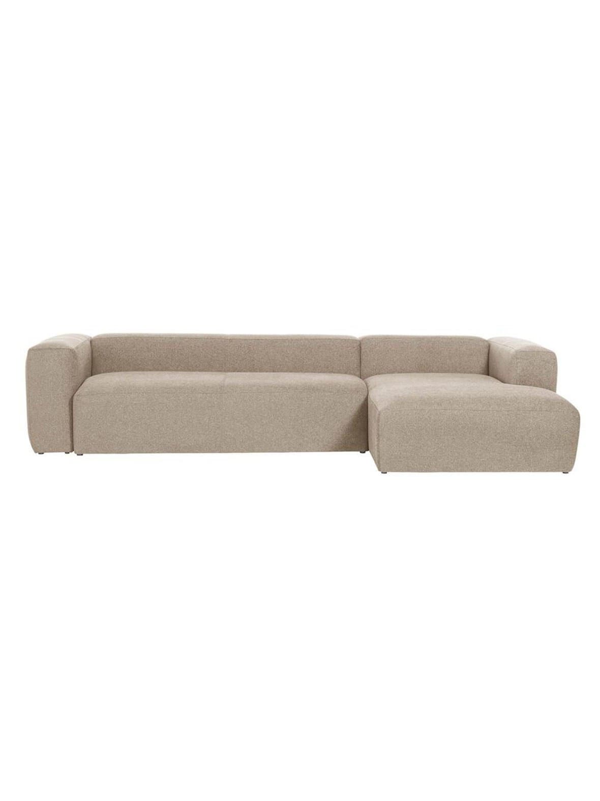 Blok-divaanisohva beige l 330 cm/oikea – Kave Home