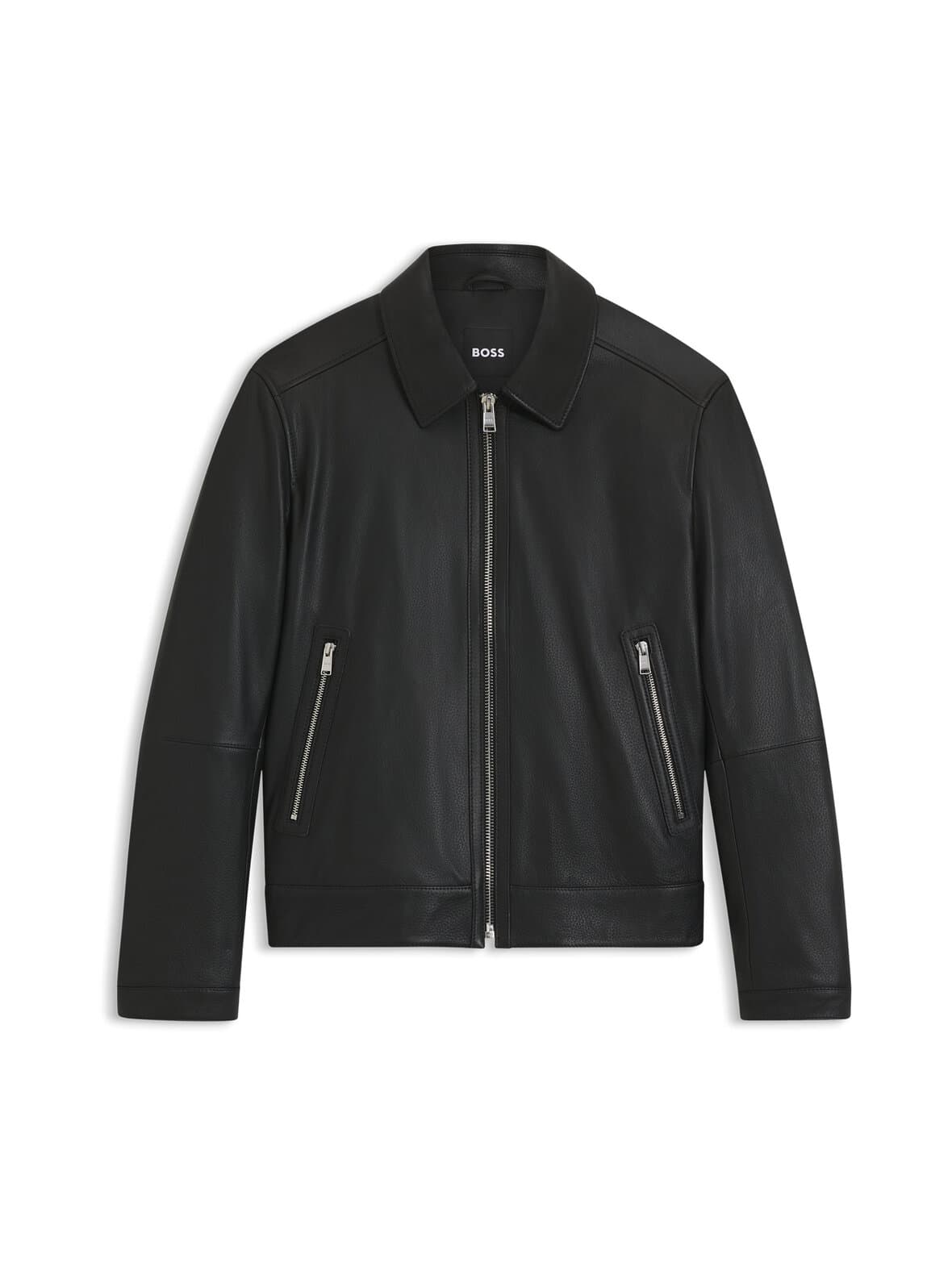 Mapson regular fit -nahkatakki – Boss