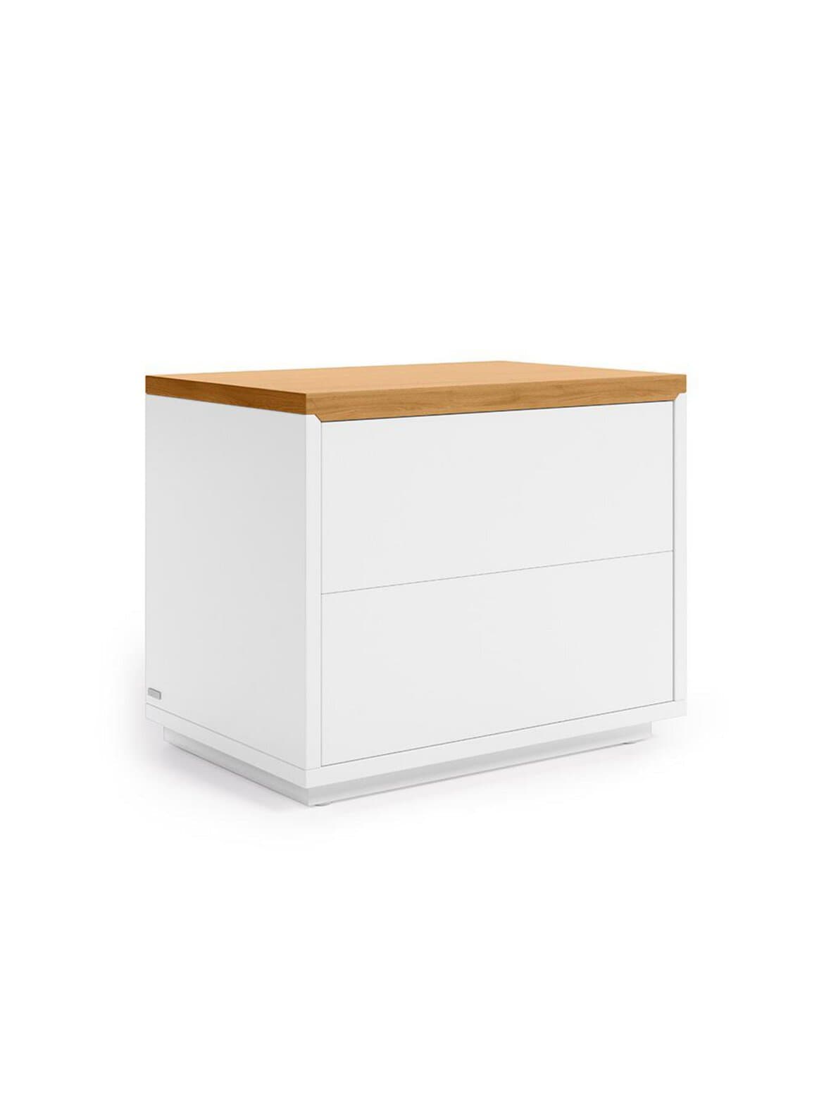 Abilen-yöpöytä tammi/valkoinen 53 x 44 cm – Kave Home