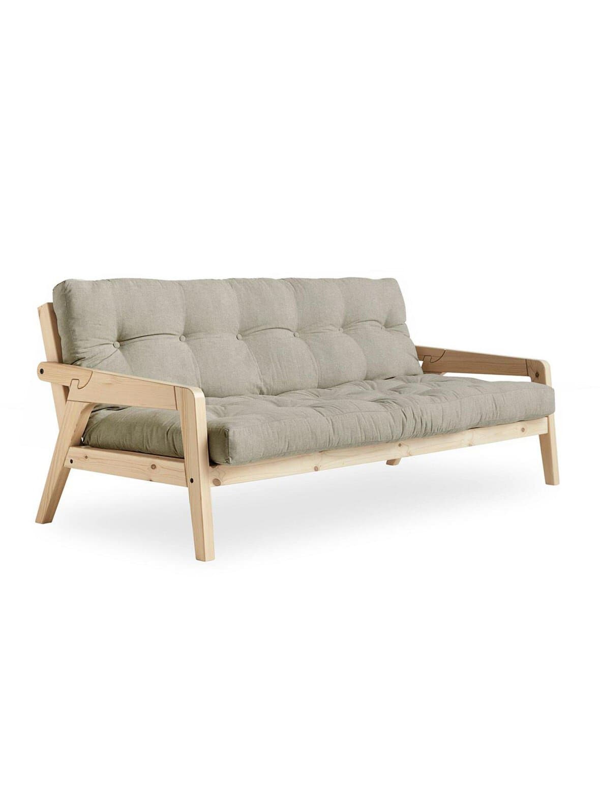 Grab-futonsohva linen/mänty l 200 cm – Karup