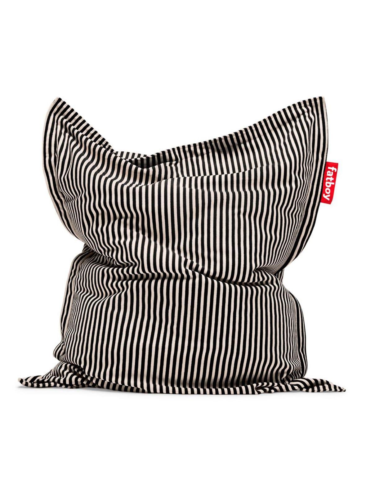 Original slim terry -säkkituoli black creme – Fatboy
