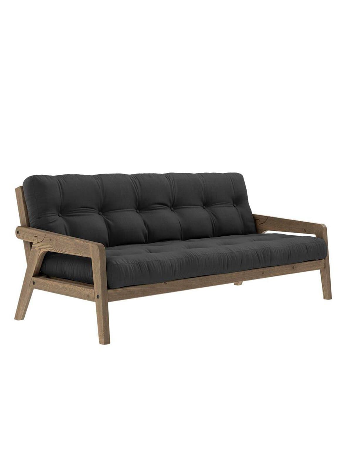 Grab-futonsohva dark grey/ruskea l 200 cm – Karup