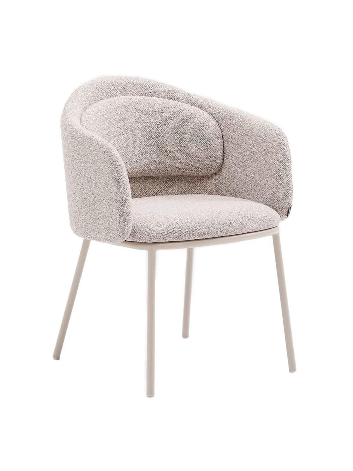 Minda-tuoli chenille-kangas beige – Kave Home